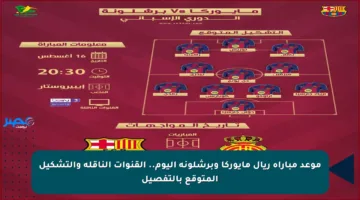 موعد مباراة ريال مايوركا وبرشلونة اليوم.. القنوات الناقلة والتشكيل المتوقع بالتفصيل